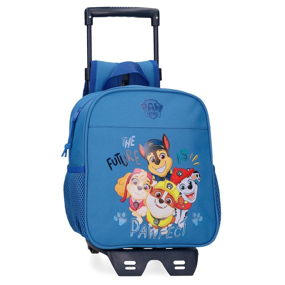 Paw Patrol Joumma Paw Patrol La Patrulla Canina The Playful Outdoors Mochila Preescolar con Carro Azul 23x25x10 cms Poliéster 5,25L