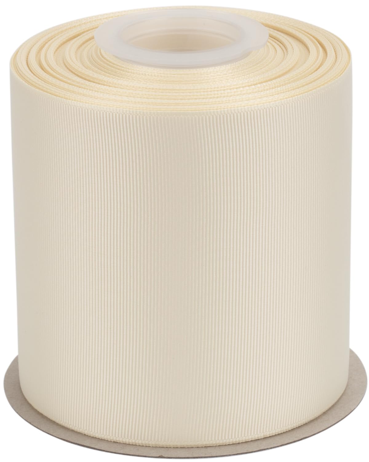 Ribbonitlux Grosgrain Ribbon 100mm x 22.5M โ Premium Polyester Craft Ribbon for Hair Bows, Gift Wrapping, Weddings & DIY โ Solid Ivory(#810) โ 1 Roll