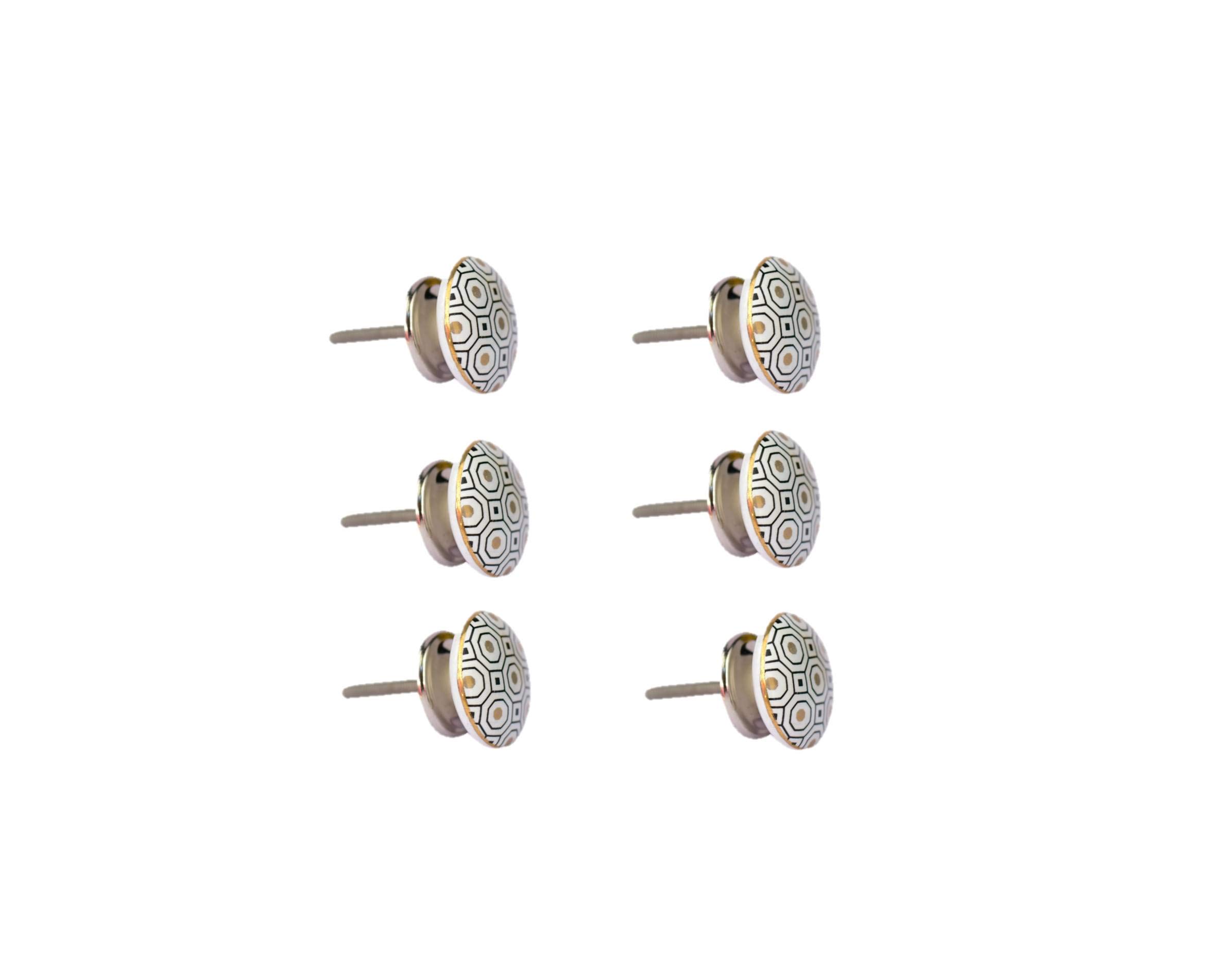 Jetwals nobs for Drawers - Vintage Assorted Ceramic Drawer Handle Furniture Hardware (Dot Gold, 10) Pack of 10 (B0CJZBSB47) Amazon Price History, Amazon Price Tracker