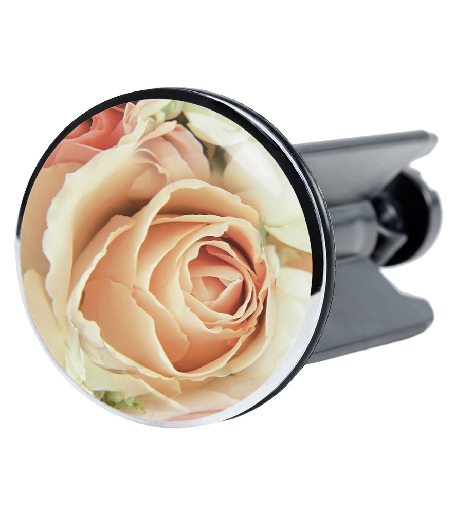 Sanilo Wash Basin Plug Pink Rose, Beautiful 40 mm Sink Plug, Easy to Insert into the Wash Basin