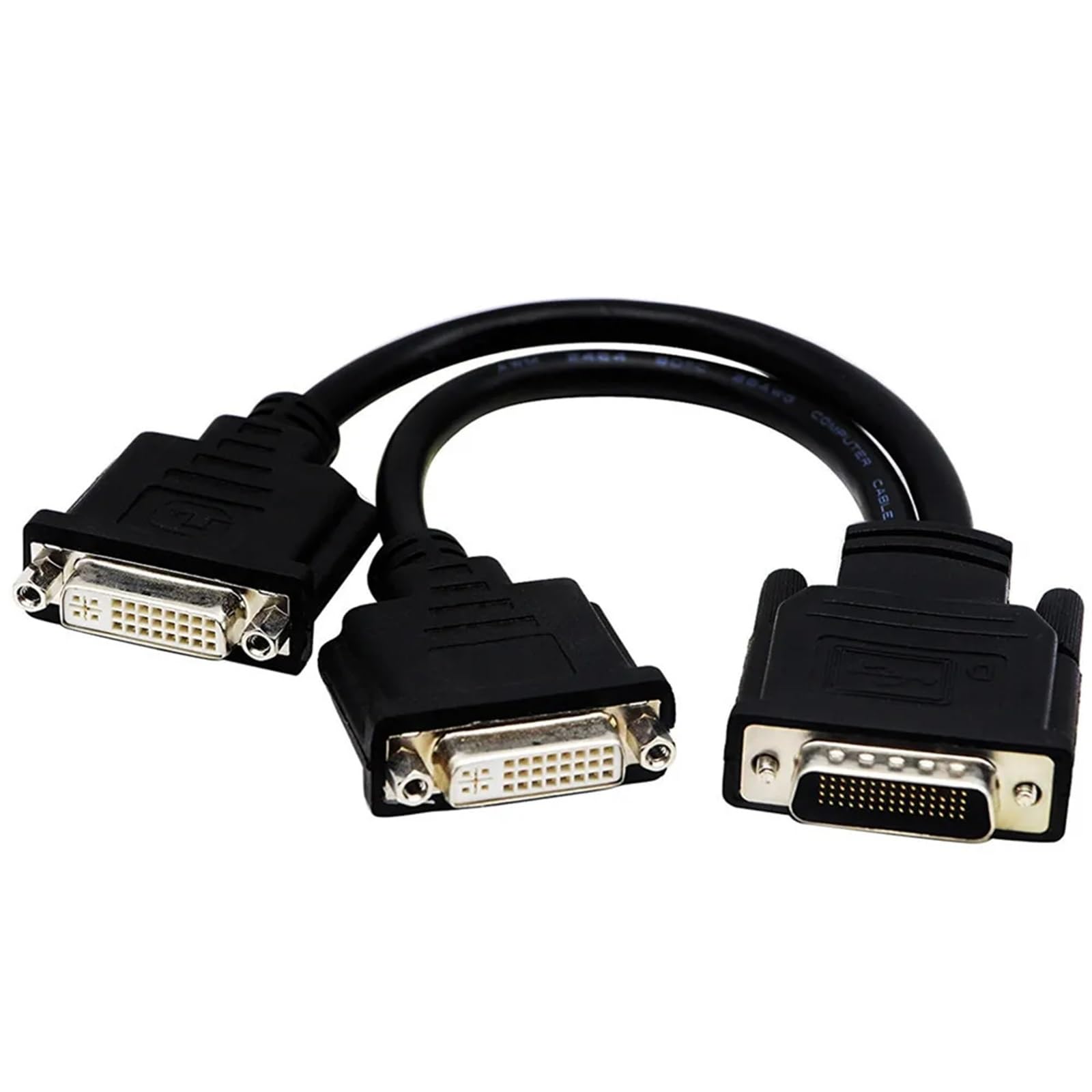 LFH DMS 59-pinowy kabel rozdzielający męski na 2 HDMI VGA DVI DP żeński adapter przedłużający do karty graficznej komputerowego monitora telewizyjnego projektora (DMS 59Pin-2 DVI)