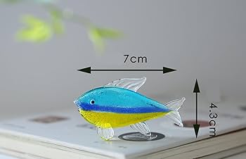 Amazon.co.jp: 熱帯魚 置物 オブジェ ガラス クリスタルホーム ガラス