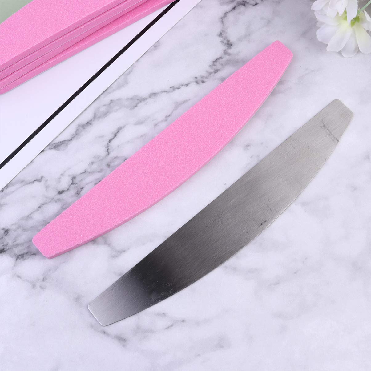FRCOLOR 3sets Limette Per Unghie Bifacciali Con Adesivo Strumento Per Manicure e Finitura Per Unghie e Artificiali Resistente e Facile Usare