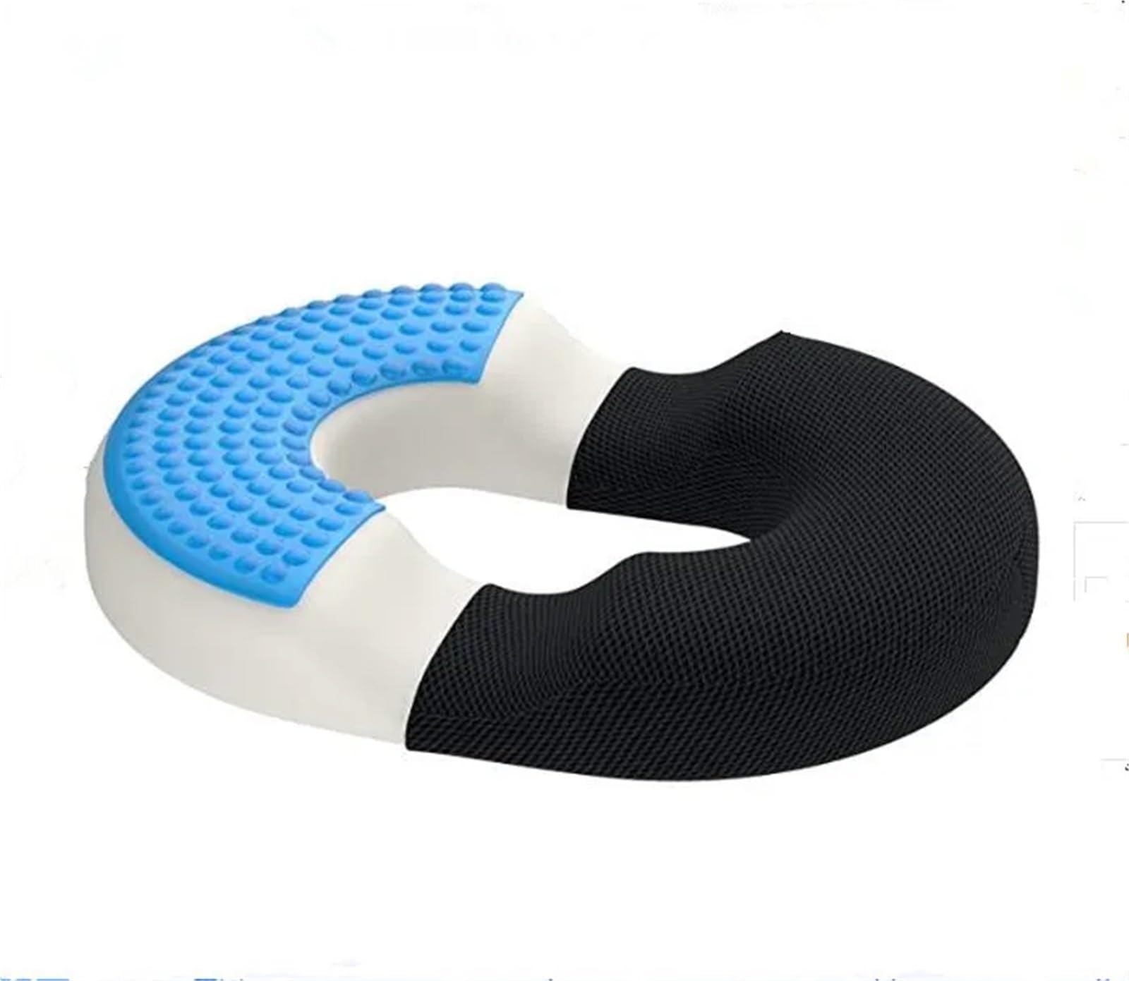 Memory Foam Sitzkissen Reise Atmungsaktives Sitzkissen Steißbein Memory Foam Sitz Massage Stuhl Kissen Pad Auto Gel Schwamm U-Form Sitzkissen Für Bürostuhl(with Gel)
