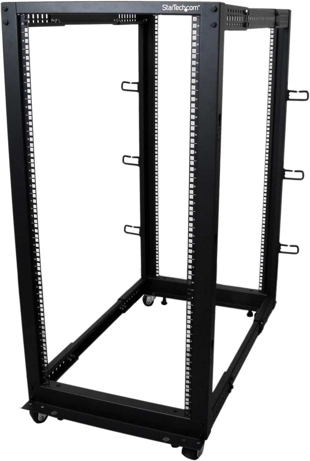 StarTech.com 4-Post 25U Mobile Open Frame Server Rack