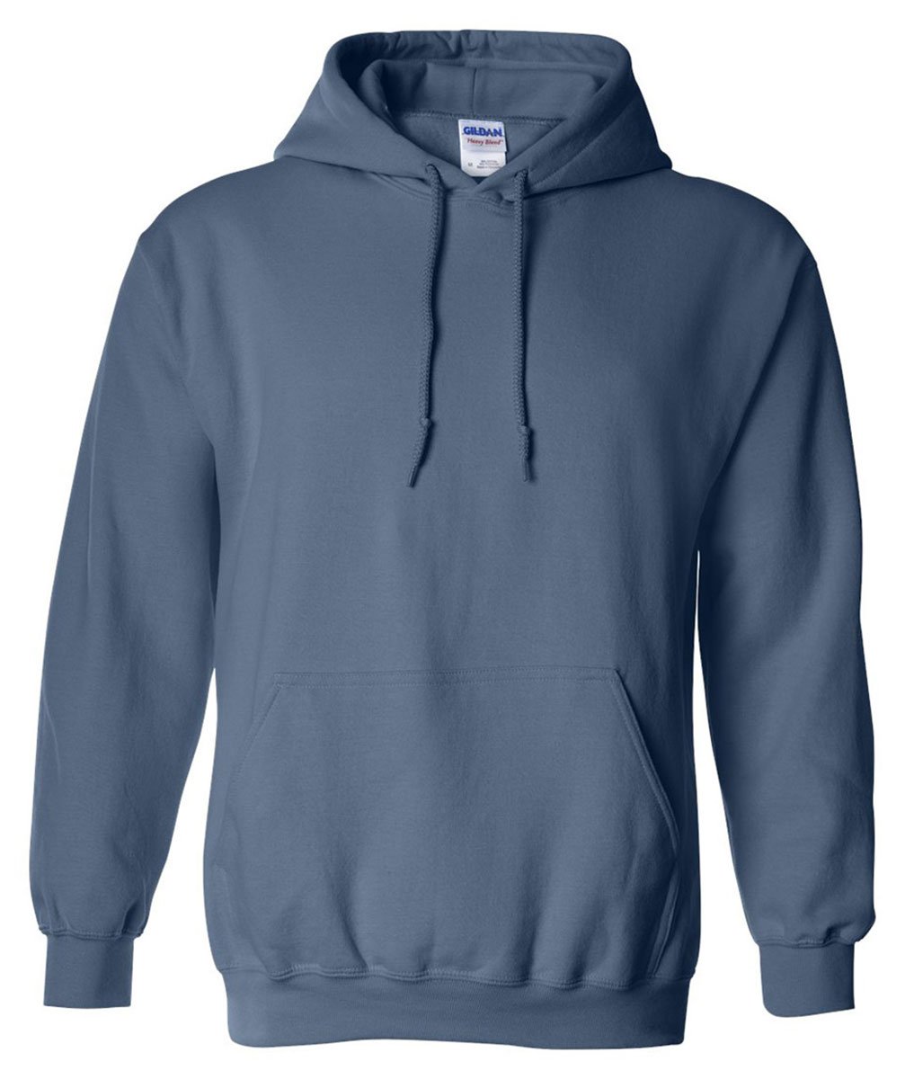 Gildan Heavy Blend Adult Unisex Hooded Sweatshirt / Hoodie (XL) (Indigo Blue)