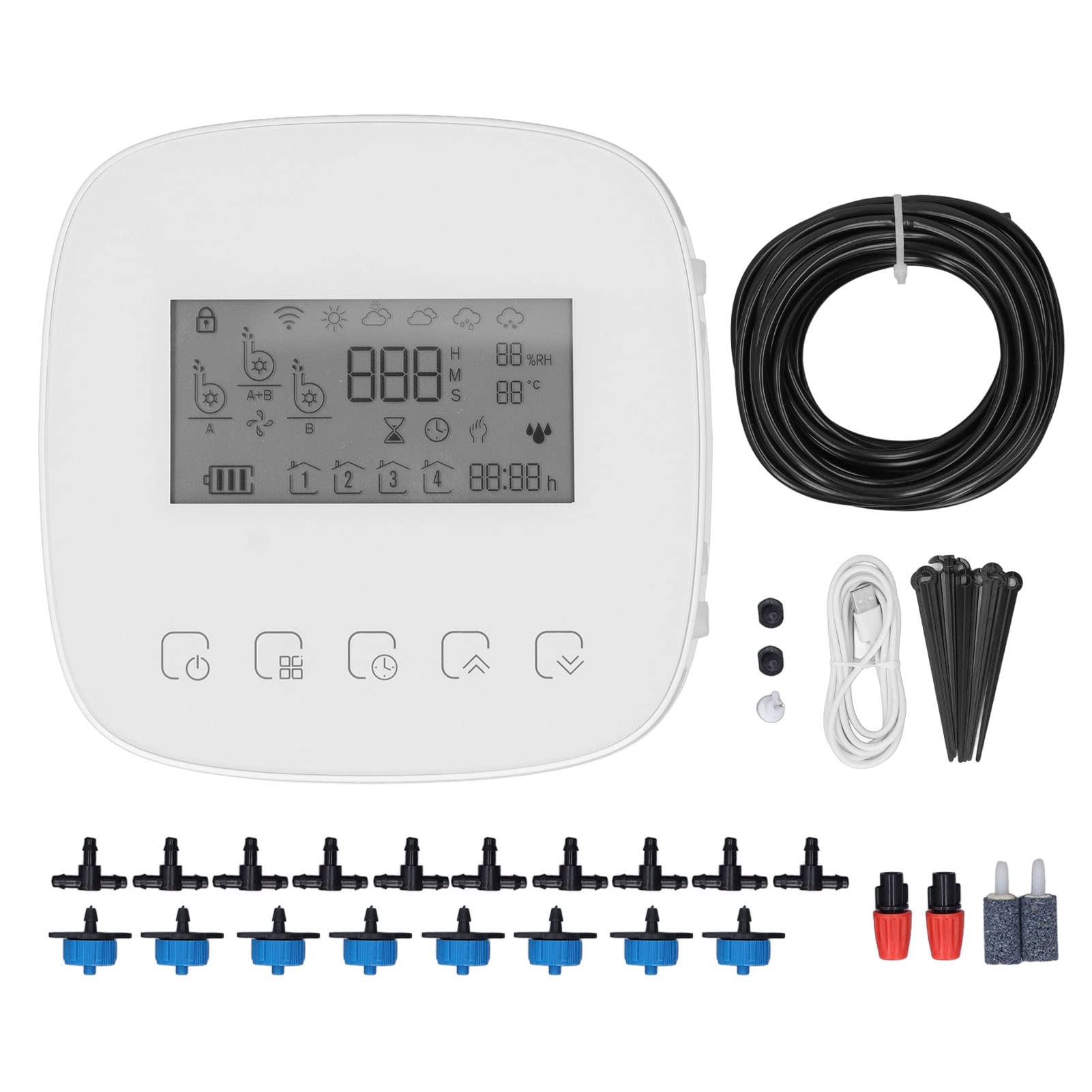 Kit di irrigazione a goccia automatica APP intelligente di irrigazione a tempo programmabile WiFi Dispositivo di irrigazione automatica per piante da giardino