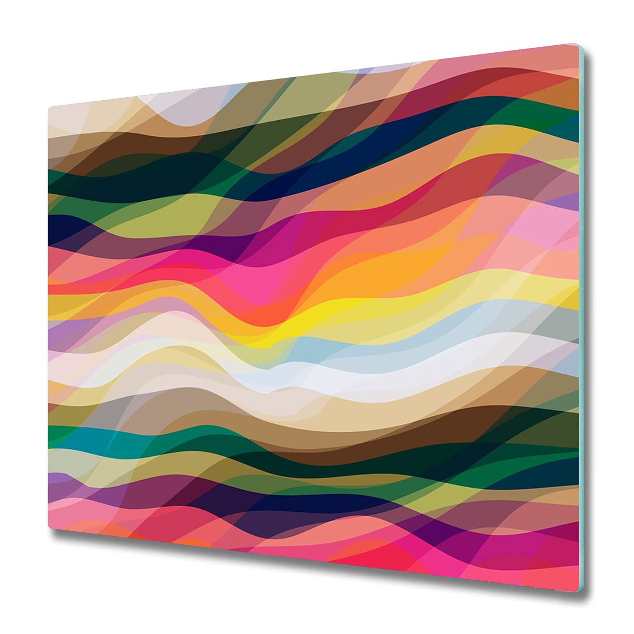 Planche à découper en verre trempé 60x52cm Tulup pour protection de plaque induction