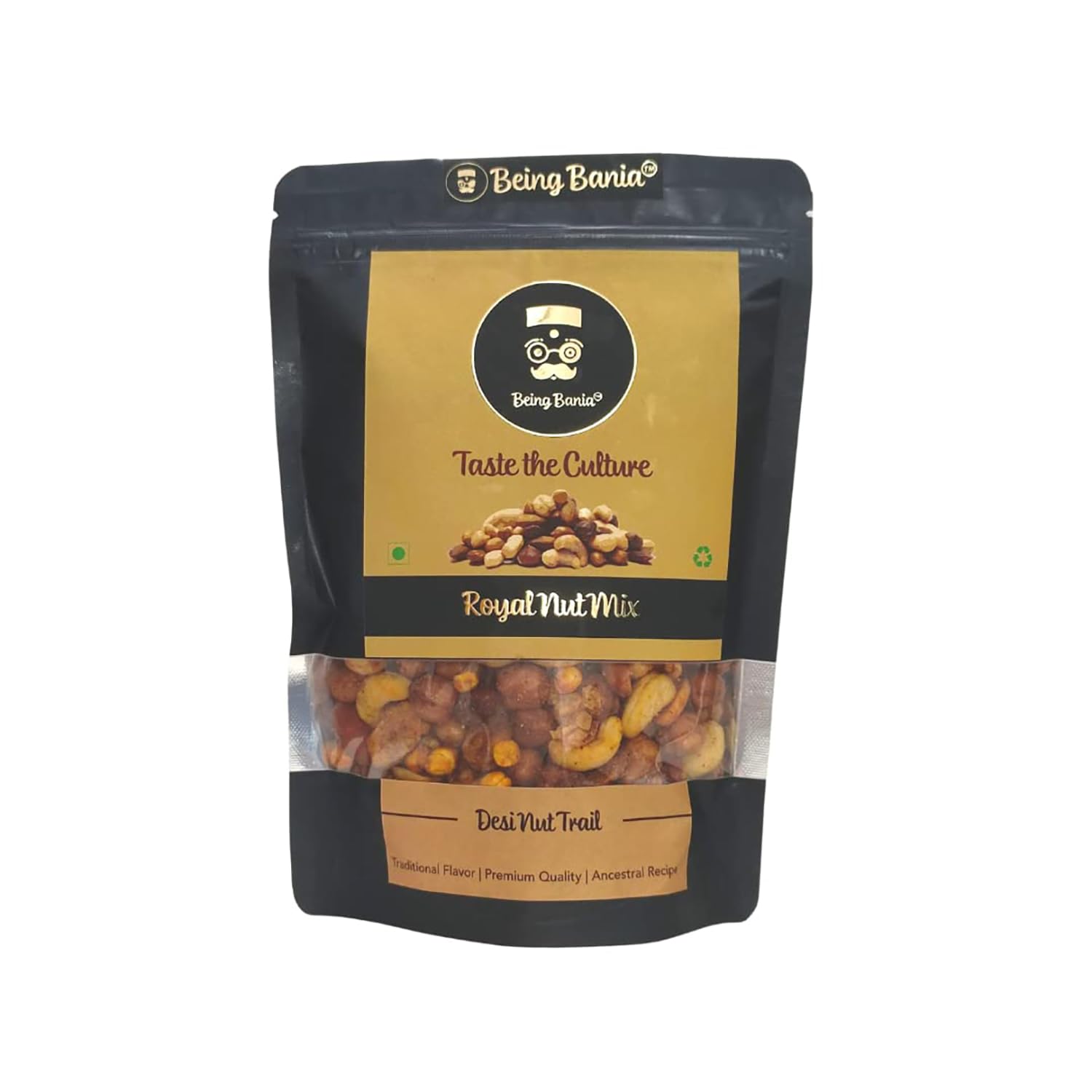 Being Bania Royal NutMix | No Palmolein Oil | Party Mix Namkeen, Desi Trail Mix with Cashews, Almonds, Peanuts, Chickpeas, Green Gram Mix | Premium Namkeen Chakna | 280g (B0B8HTKXV7) Amazon Price History, Amazon Price Tracker
