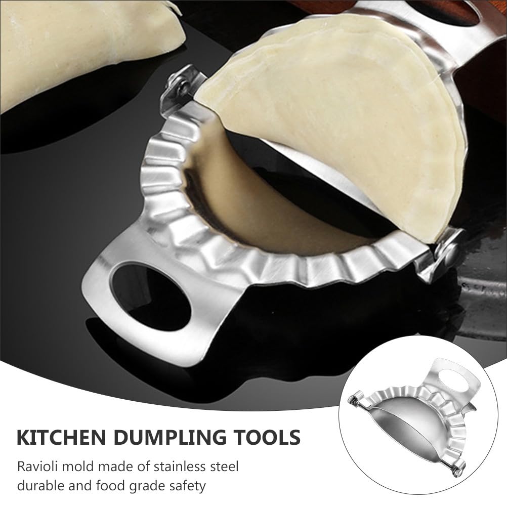 ABOOFAN Dumpling Press Set 5 Inch Dumpling Wrapper Cutter and Dough Press Tools for Homemade Gyoza Wonton Pierogies Kitchen Moulds Food Grade - Image 3