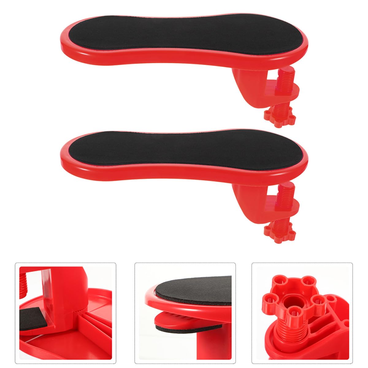 Sosoport Tappetino Mouse Ergonomico 2 Pezzi Poggiabraccio in Gomma e Cotone per Ufficio e Casa, Facile da Installare e Portatile per Scrivania Gaming e Lavoro