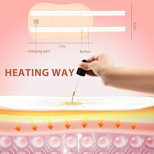 Miniatura 5 de Paquete de aceite de ricino calentado, paquete de aceite de ricino de algodón orgánico, viene con almohadilla de franela de algodón repelente al