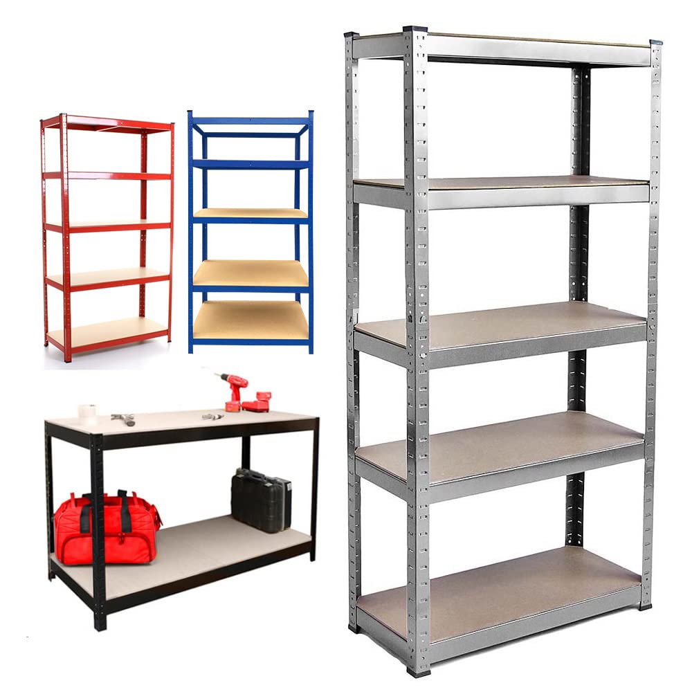 Seville Classics Scaffalatura in filo di acciaio massiccio, per casa, cucina, ufficio, garage, camera da letto, armadio, acciaio, 4 ripiani, 76,2 cm
