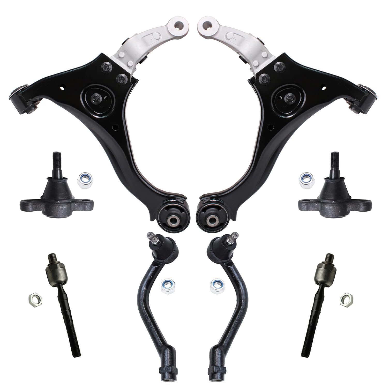 Detroit Axle - 8pc Front End Suspension Kit for Hyundai Sonata 2006 2007