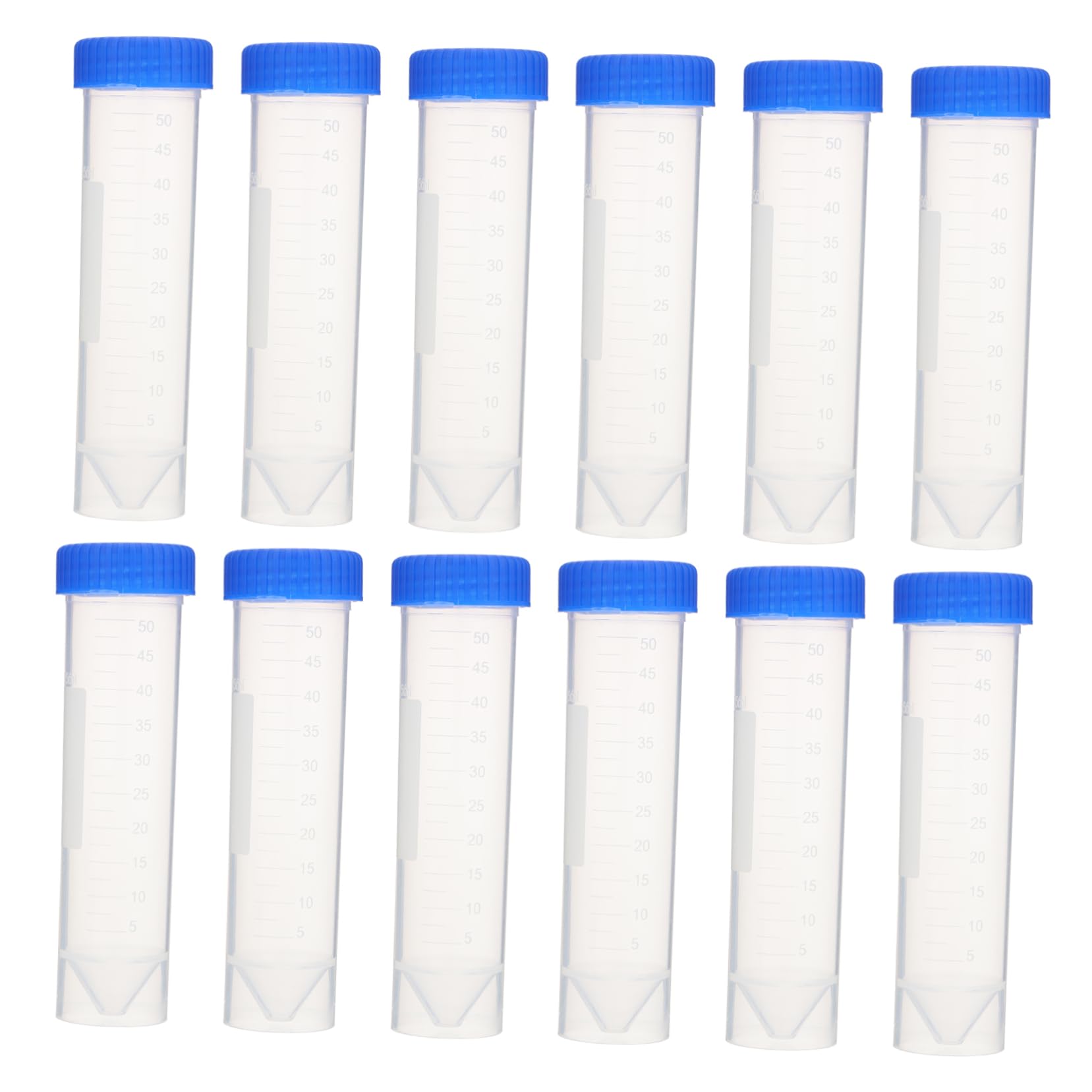 NAMOARLY 50pcs Conical Tubes Conical Tubes with Caps Centrifuge Test Tube Falcon Tubes Polypropylene Tube Small Tubes with Caps Centrifugal Tube Vials Plastic