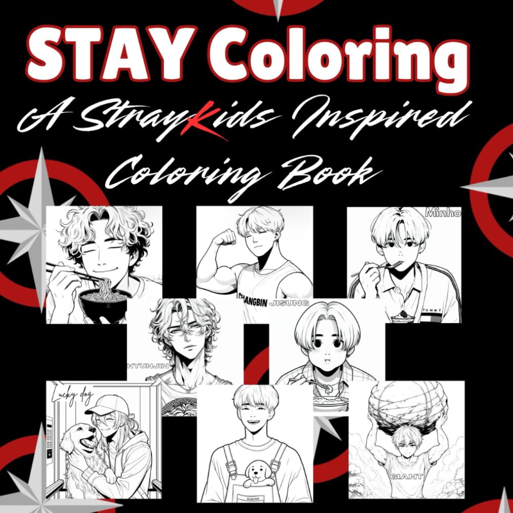 Stay Coloring: A Stray Kids Inspired Coloring Book