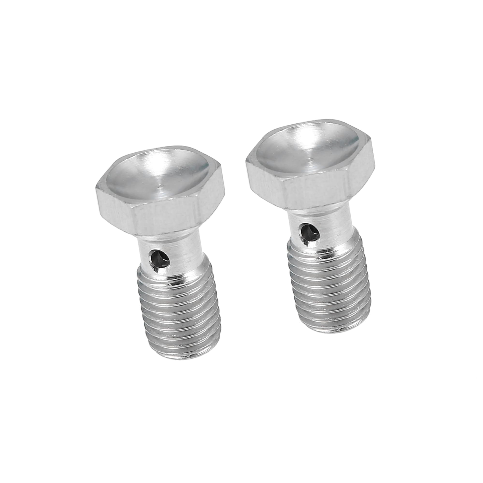 A ABSOPRO Coche Freno Línea Banjo Perno M10x1.25 25mm Rosca Inoxidable Acero 2 Piezas Reemplazo de artículo