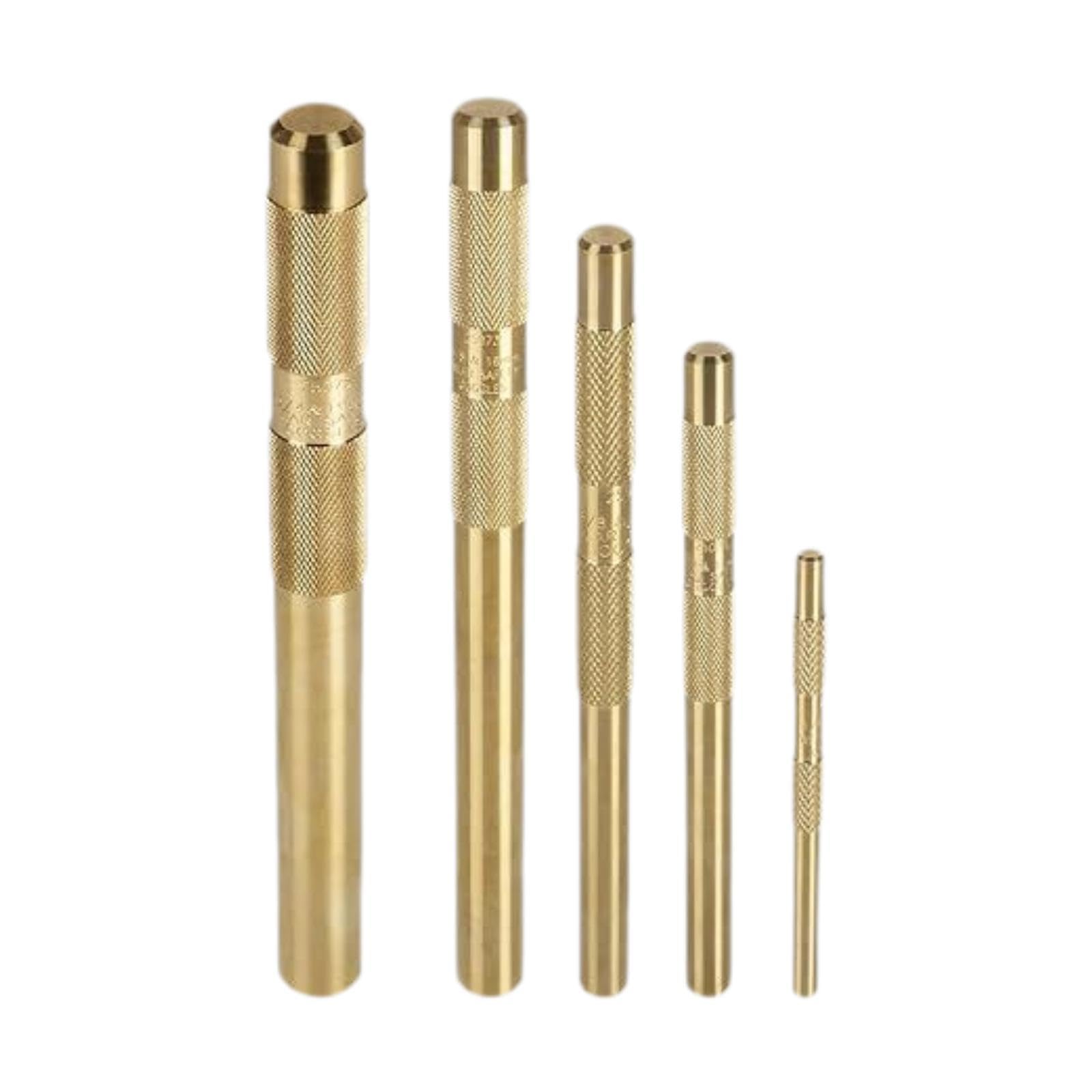 5 Pièces Ensemble Punch Acier Laiton Outil Poignée Accessoire Réparation Stabilité Utilisation Facile Résistante Adapté pour Garage Mécanique