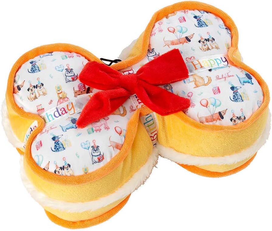 Bone Shaped Plush Dog Toy