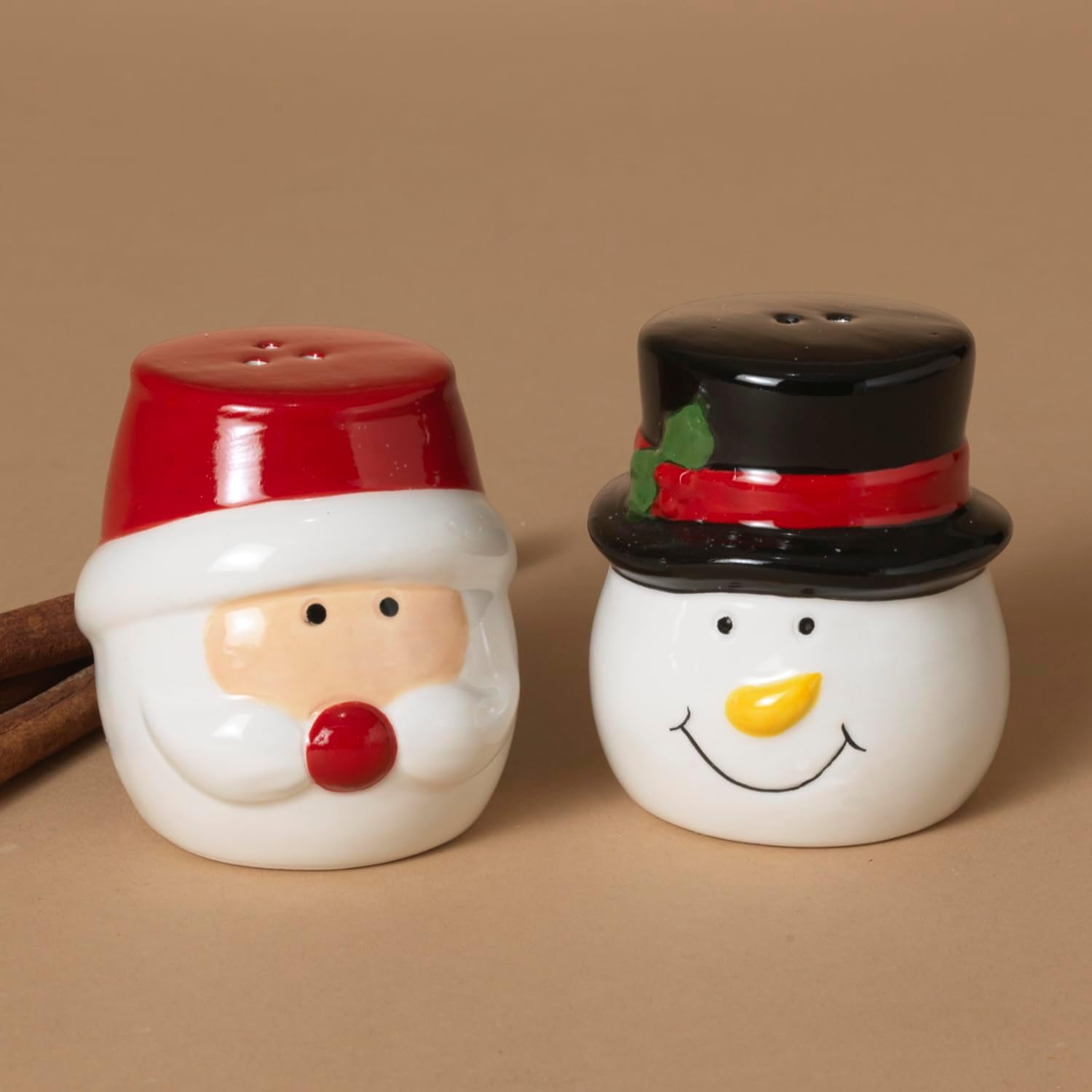 Vintage Christmas Salt And Pepper Shakers