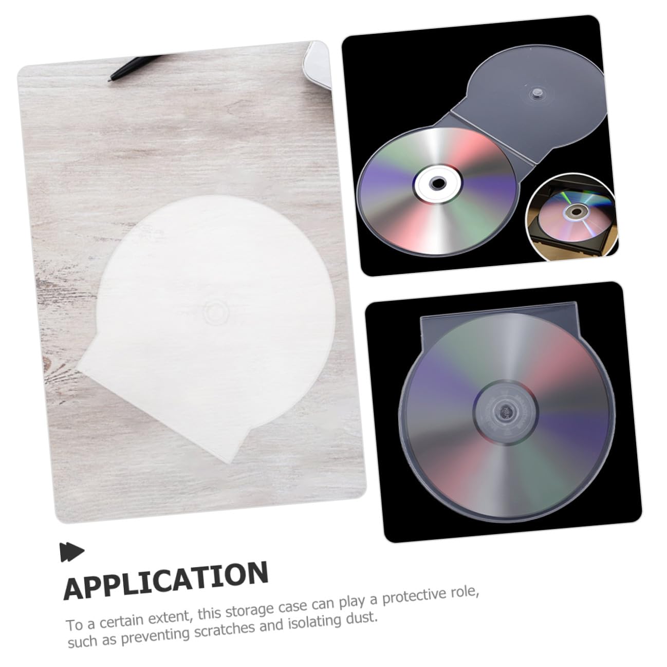 50 Pezzi Custodie Trasparenti per CD in Plastica Rigida Scatole Porta CD Portatili Antigraffio per Dvd e Dischi Musicali Custodie Singole Leggere per Viaggi e Archiviazione