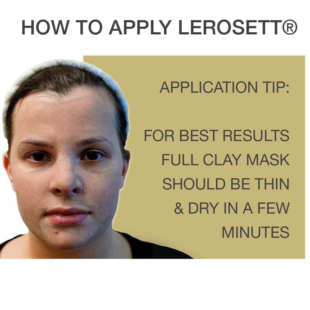 LEROSETT Facial Clay Mask for Balanced, Clear-Looking Skin. Helps Refine Pores & Reduce Excess Oil. 100% Natural, Spa-Grade, Made in Sweden Since 1987 - Image 8
