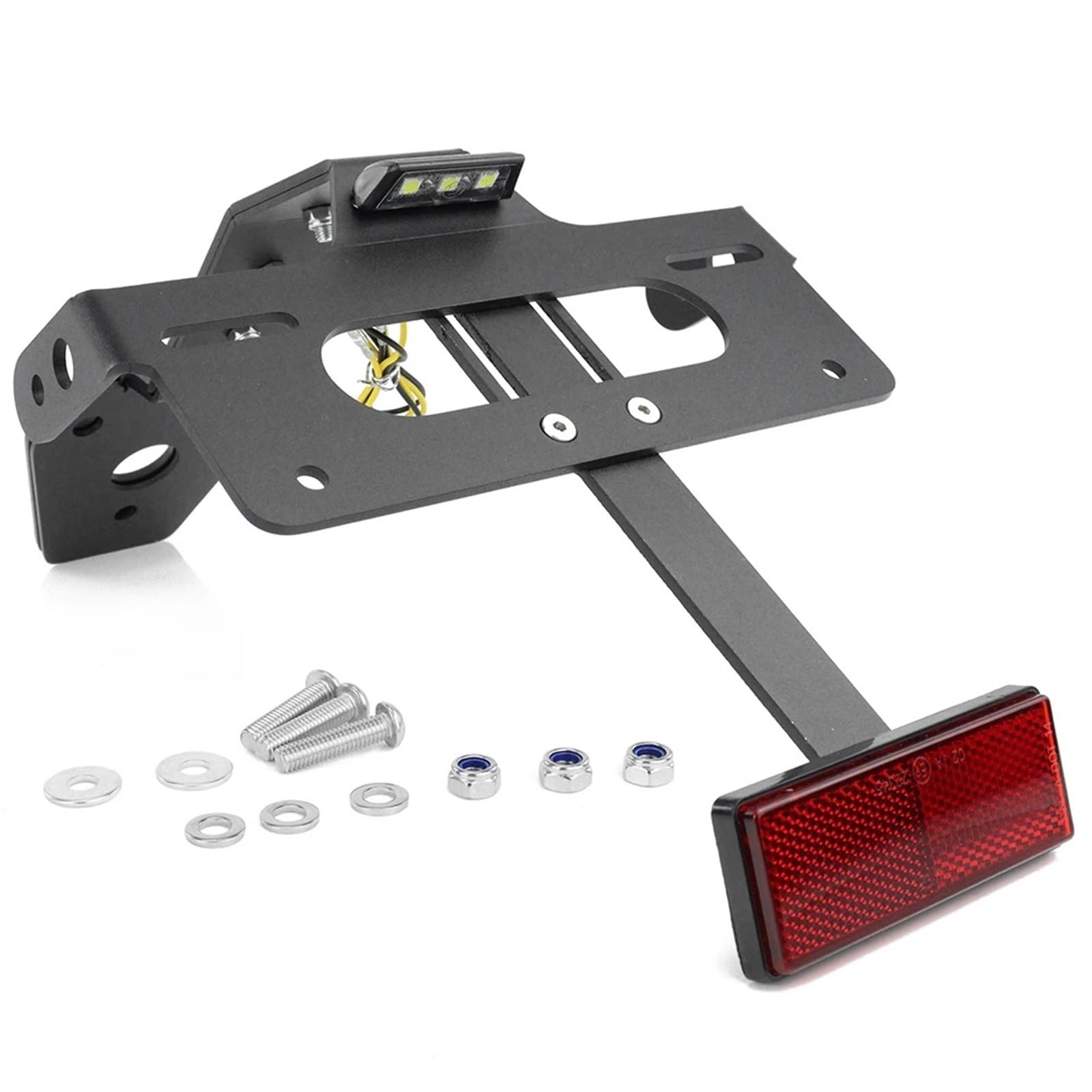 Uchwyt tablicy rejestracyjnej Pasuje do motocykla Triumph Tiger 660 Sport 2022-2025 Tiger Sport 800 Uchwyt tablicy rejestracyjnej z tyłu Ramki tablic rejestracyjnych(With tail reflector)