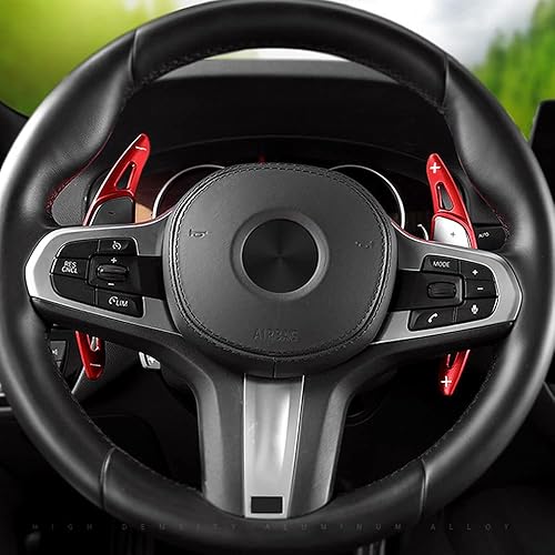 Miniatura 6 de HIBEYO Cubiertas de extensión para palanca de cambios de volante para BMW 5er G30 G31 G38 7er G11 G12 3er G20 X3 G01 X4 G02 X5 G05 6er G32 GT