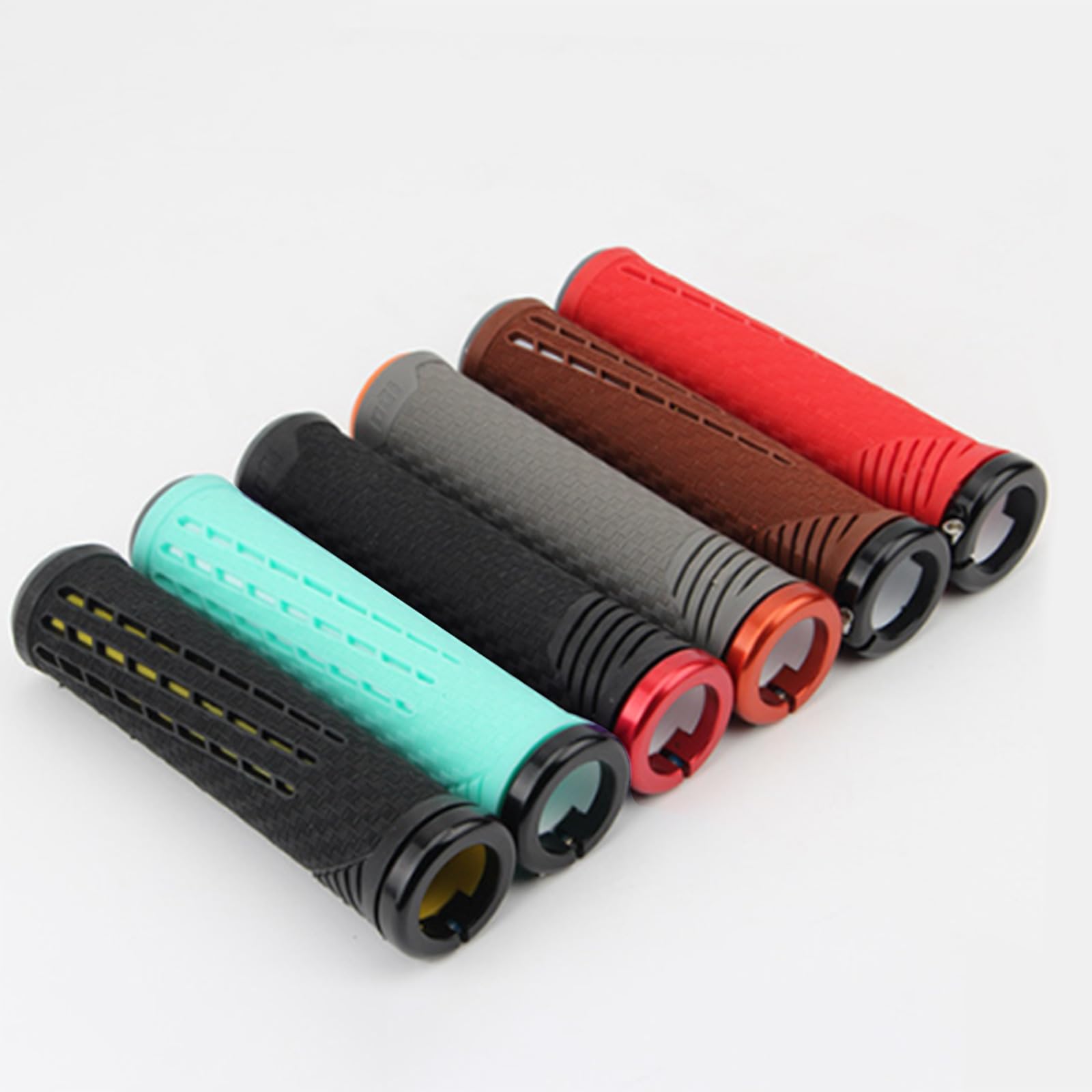 2 pièces poignées d ' extrémité de Guidon de vélo en Silicone Souple Housses de poignée de vélo antidérapantes Guidon de Cyclisme Manches de poignée Housses de vélo