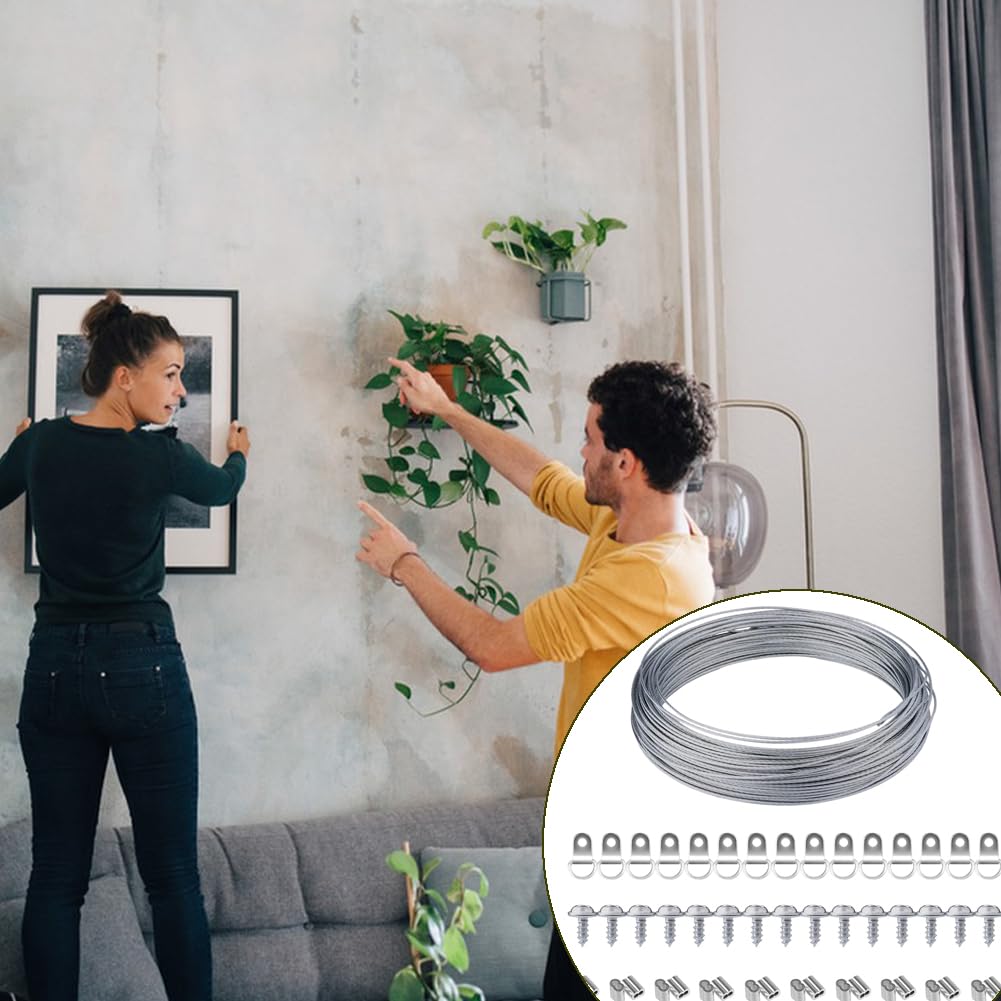 Kit ganci per appendere quadri da 96 pezzi, ganci per appendere quadri per impieghi 9 modelli pesanti ganci con viti e scatola di archiviazione per foto | IT