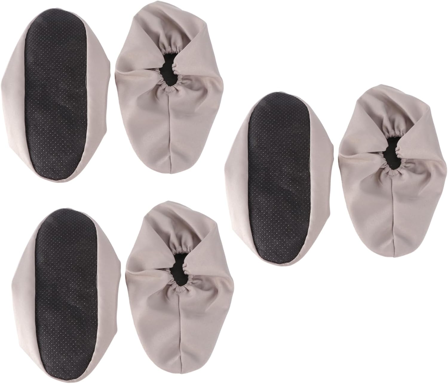 MAGICLULU Washable Anti-Skid Shoe Covers Breathable 3-Pair Household Cotton Shoe Cases for Indoor Use Reusable and Easy to Clean Random Color