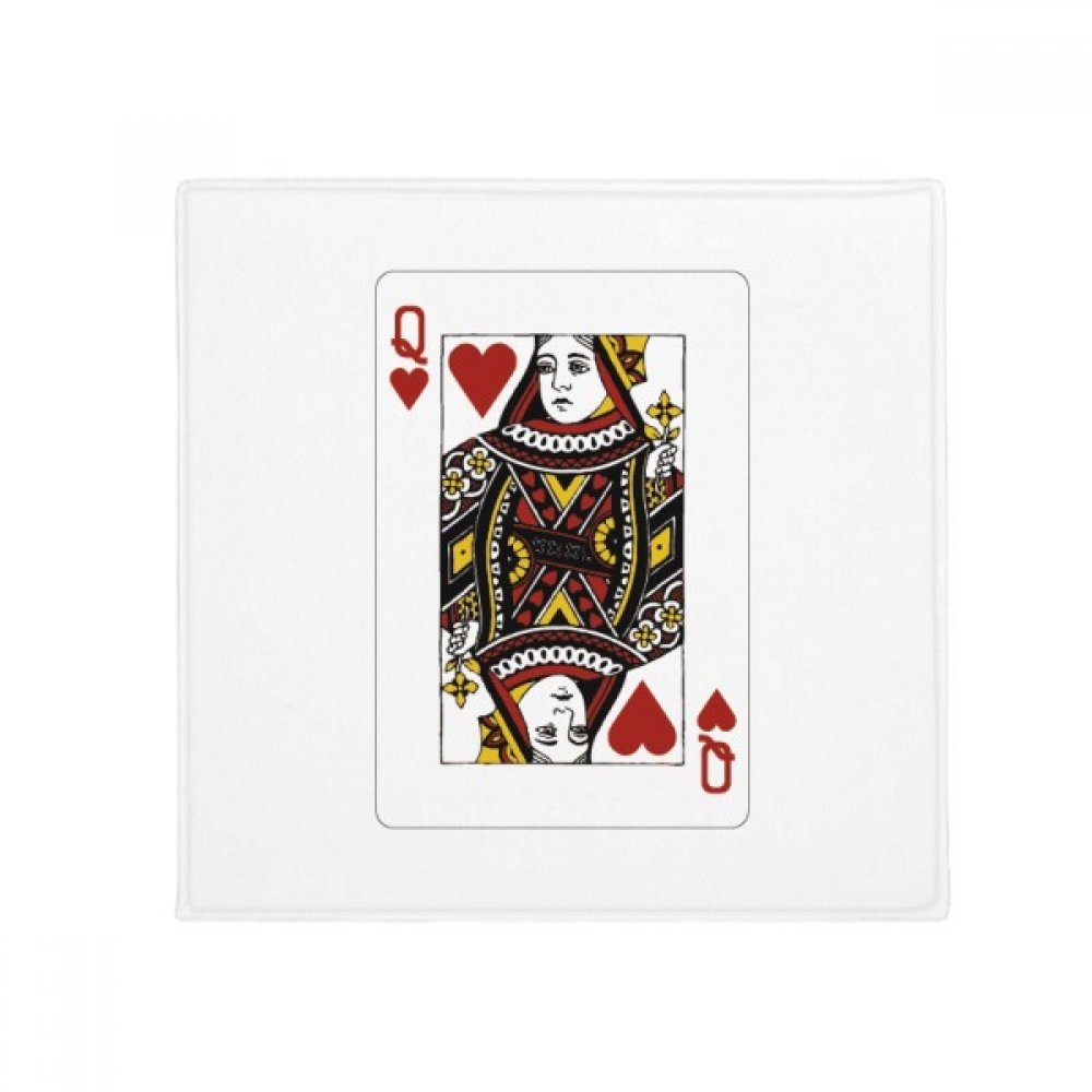 Tapis antidérapant motif cartes de jeu cœur lavable pour sol de cuisine et entrée