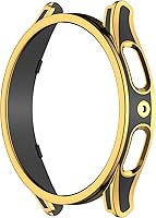 Vista 7 de MOTONG Funda protectora de PC con protector de pantalla de vidrio templado compatible con Samsung Galaxy Watch 5/4 de 1.575 pulgadas