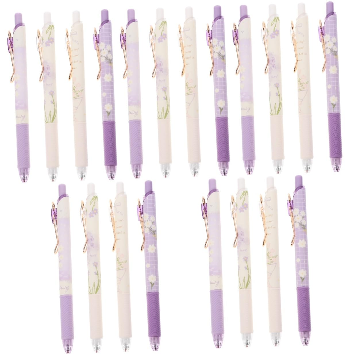 VILLCASE 5 Sätze Gel Stift Farbige Stifte Kunststifte Für Erwachsene Pastell Multipack Gelstift Drücken Student Gelstift Büro Einfacher Gel-nachfüllung 4 Stück * 5