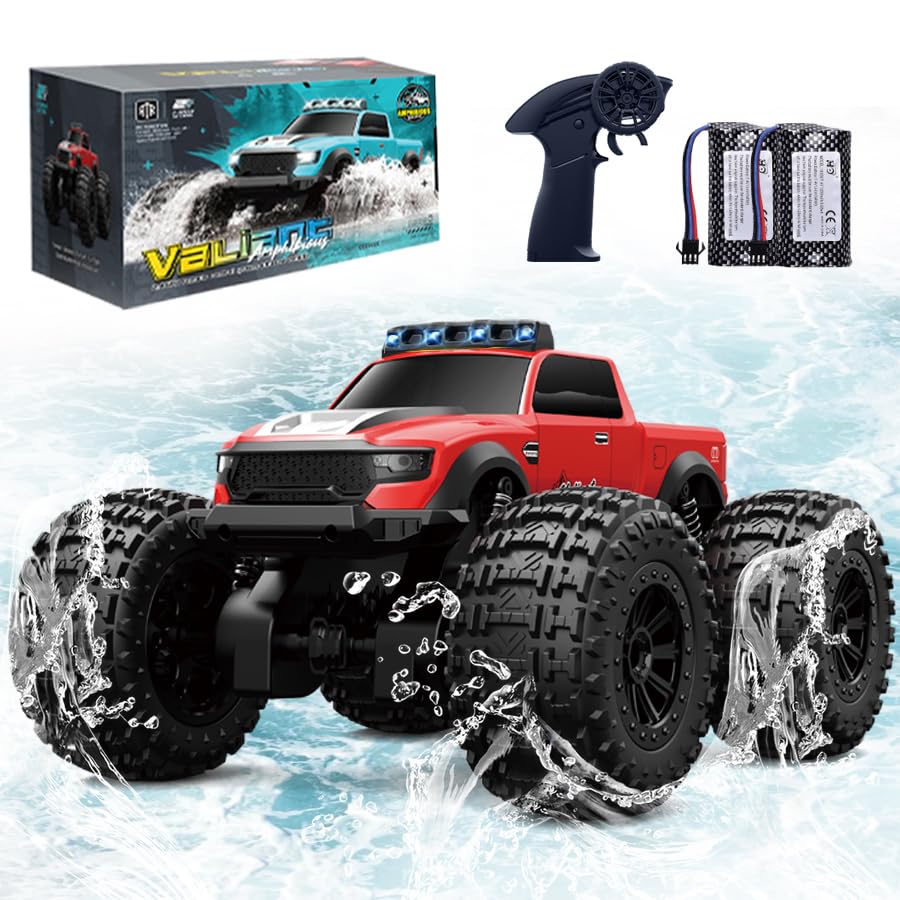 Amazon.co.jp: GOUYOSHI ラジコン 水陸両用 ラジコンカー オフロード