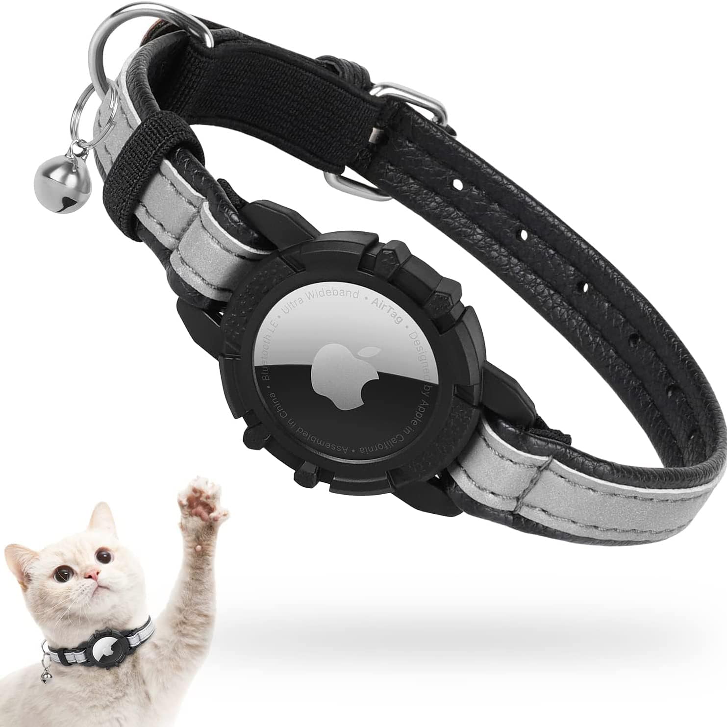Reflektierendes Airtag Katzenhalsband, Jiarui Integriertes Apple Airtag