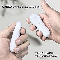 Vista 3 de SK SYUKUYU RF Remote Control Page Turner for Kindle Reading Ipad Surface Comics, iPhone Android Tablets Reading Novels Taking Photos(White)