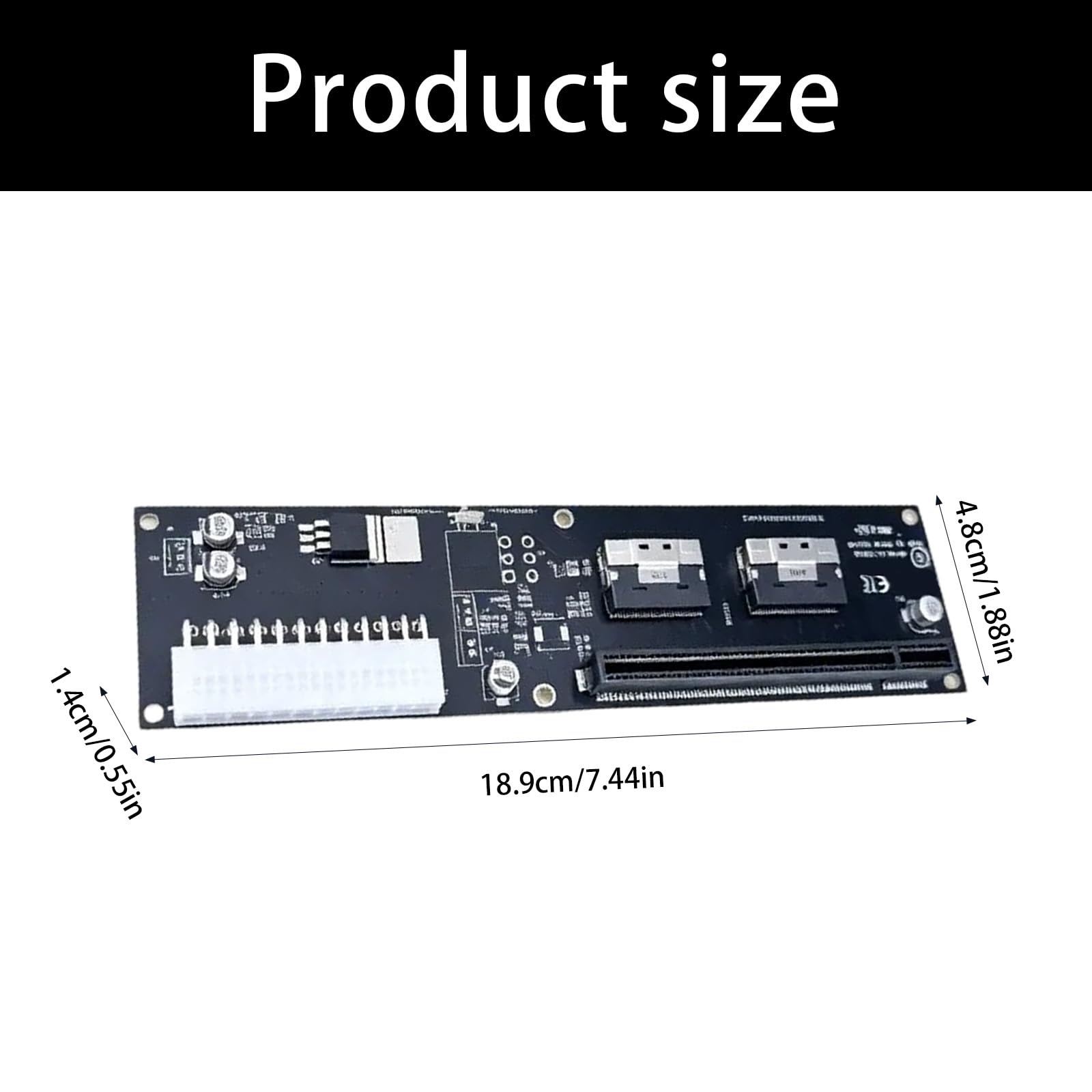 XAGMODSHN PCIe X16 auf SFF-8654 Erweiterungsadapterplatine für Externe