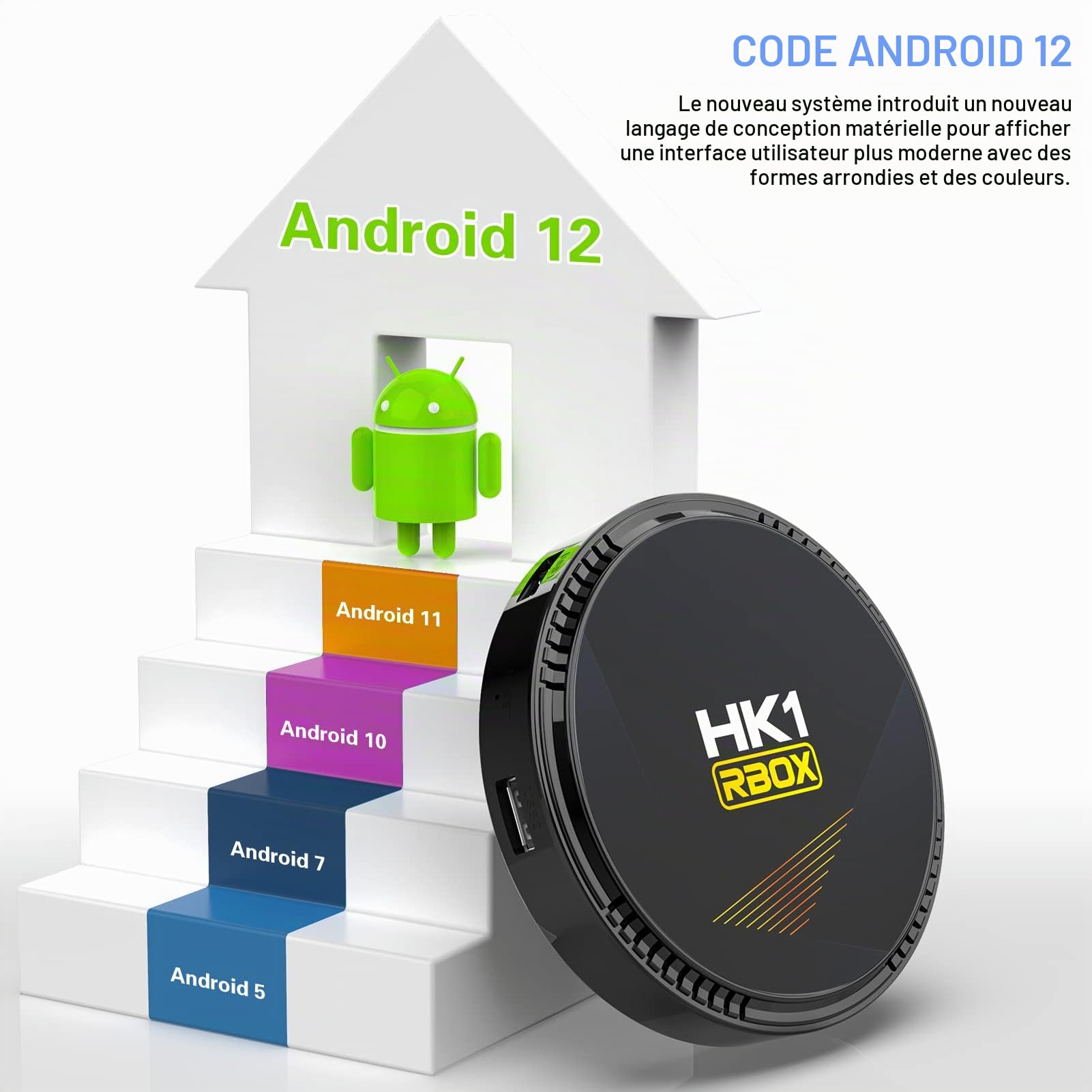 Android TV Box,Android 12.0 TV Box Allwinner H618 Quadcore 4GB RAM 32GB ROM | Mali-G31 MP2 GPU Support 6K 3D 1080P 2.4/5.0GHz WIFI6 BT5.0 10/100M Ethernet HDR10 HDMI 2.0