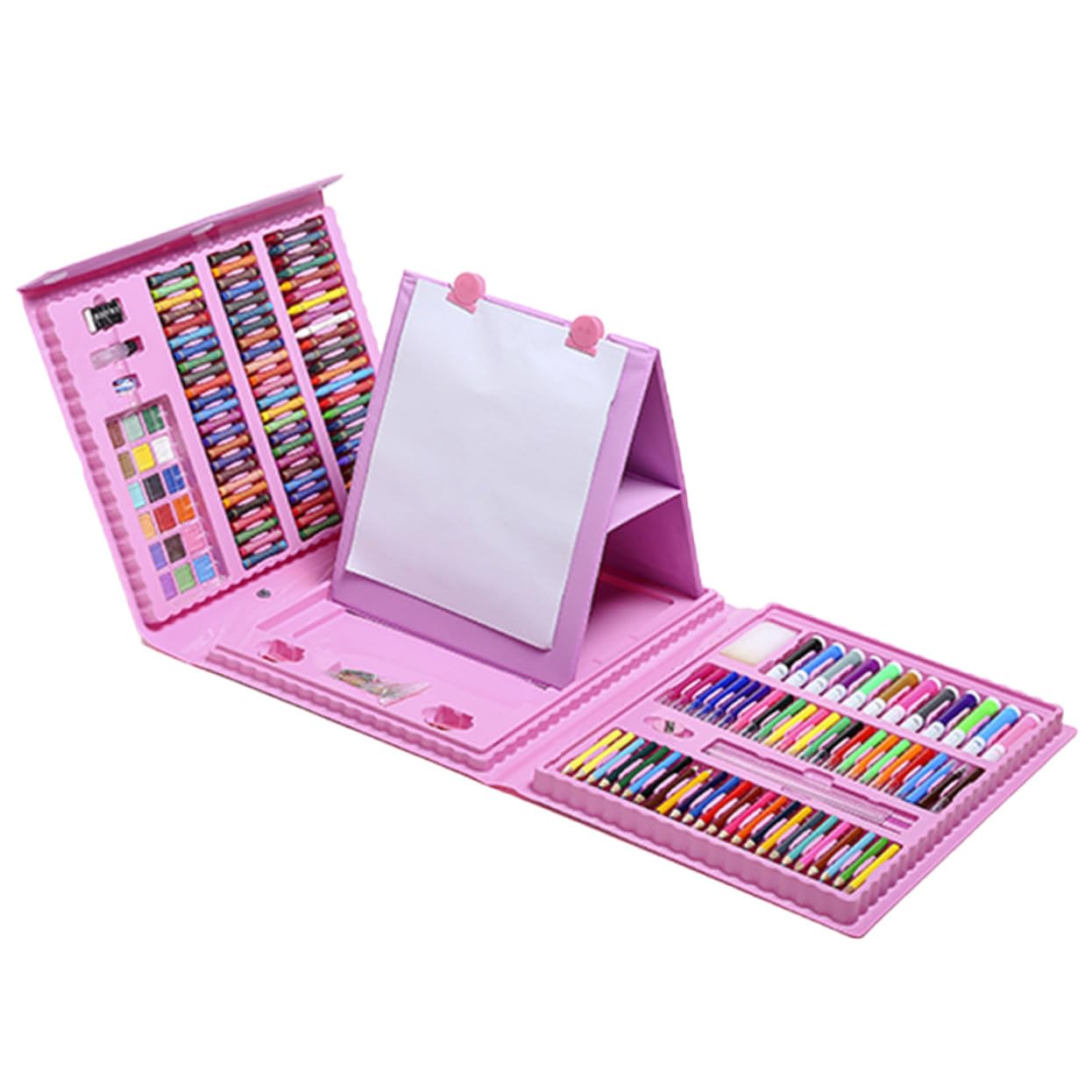 Stylos à Gel pour Dessin et Coloriage 208 Pièces Rose, Ensemble Multi-Couleurs pour Artistes et Amateurs, Pointe Fine, Encre Fluide, Kit Loisirs Créatifs, Scrapbooking, Carnet