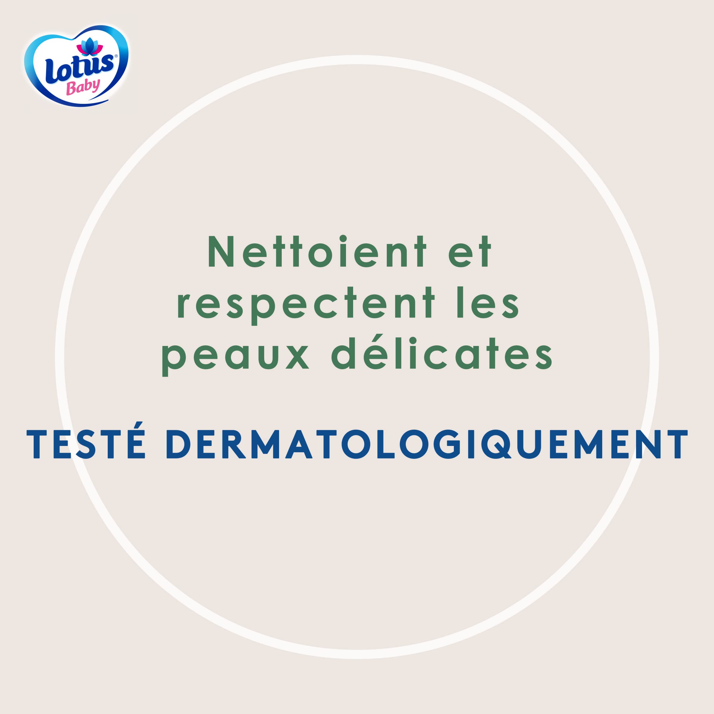 Lotus Baby Douceur Naturelle - Cotons bébé non-blanchis - 70 Cotons