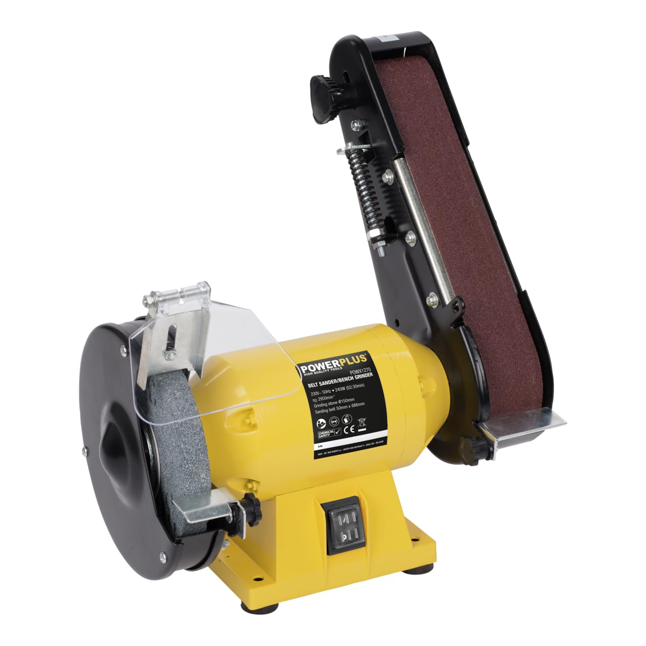 POWER plus POWX1270 Lijadora De Banda/Amoladora 240W, Multicolor