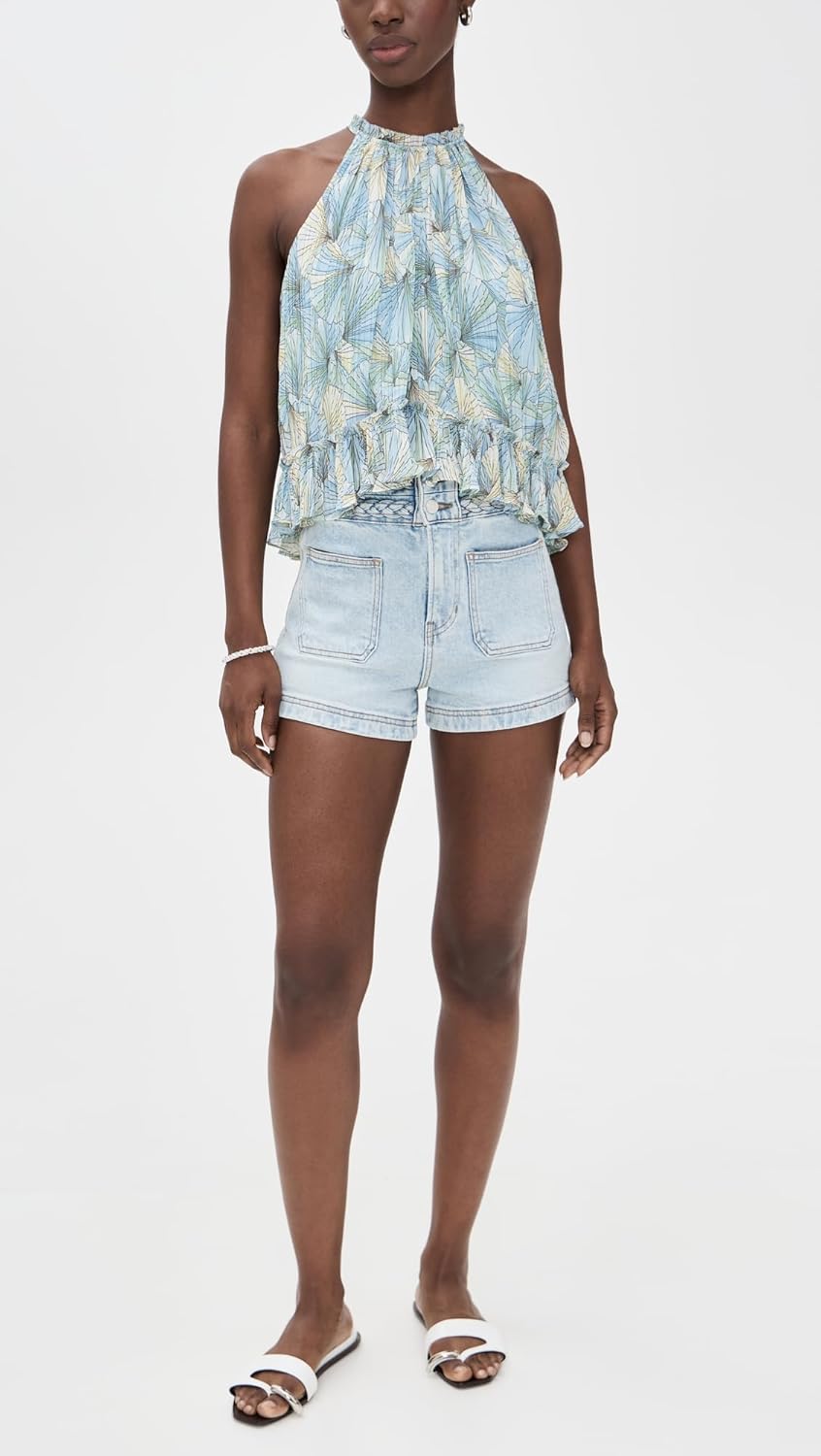 Veronica Beard Jean Women's Elijah Patch Pocket Shorts with Braids - Image 5