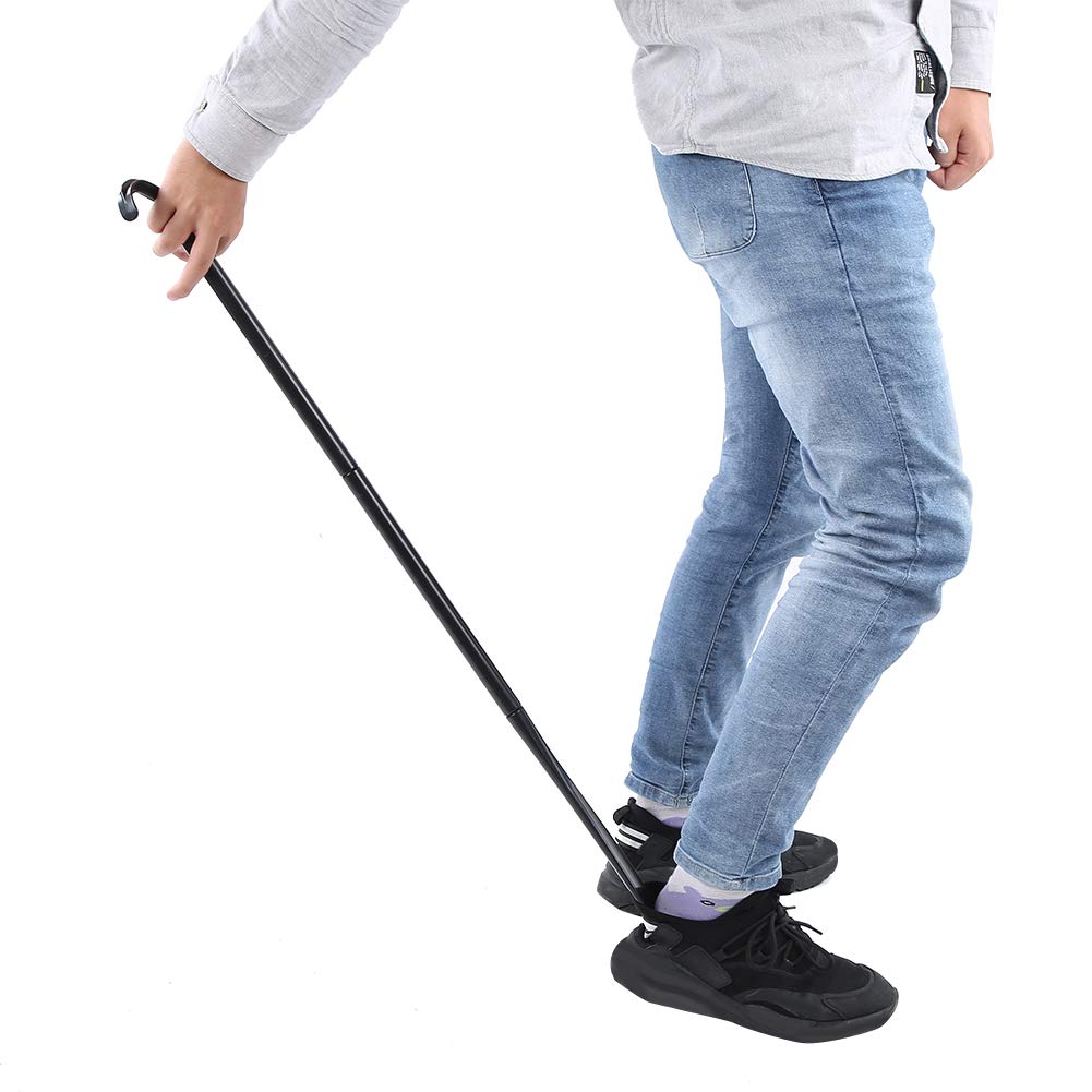 Bastone per Vestirsi Lungo Rimovibile e Portatile per Scarpe, Calzini, Ausili per Vestirsi con Calzascarpe, Ausili per Vestirsi Estesi Regolabili per Scarpe, Calzini, Camicie e Pantaloni