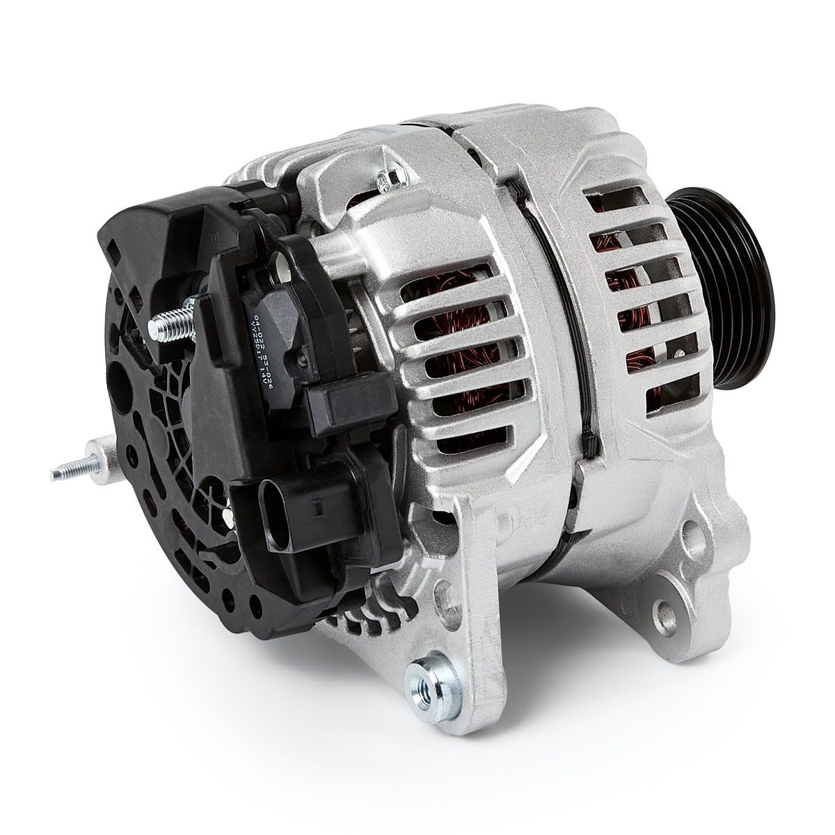 RIDEX 4G0008 Lichtmaschine 90A Generator LiMa 14V 12V Alternator mit Mehrfachriemenscheibe mit Riemenscheibe Kompatibel mit VW Golf IV Schrägheck 1J1 028903028D 028903028DX 030903023J