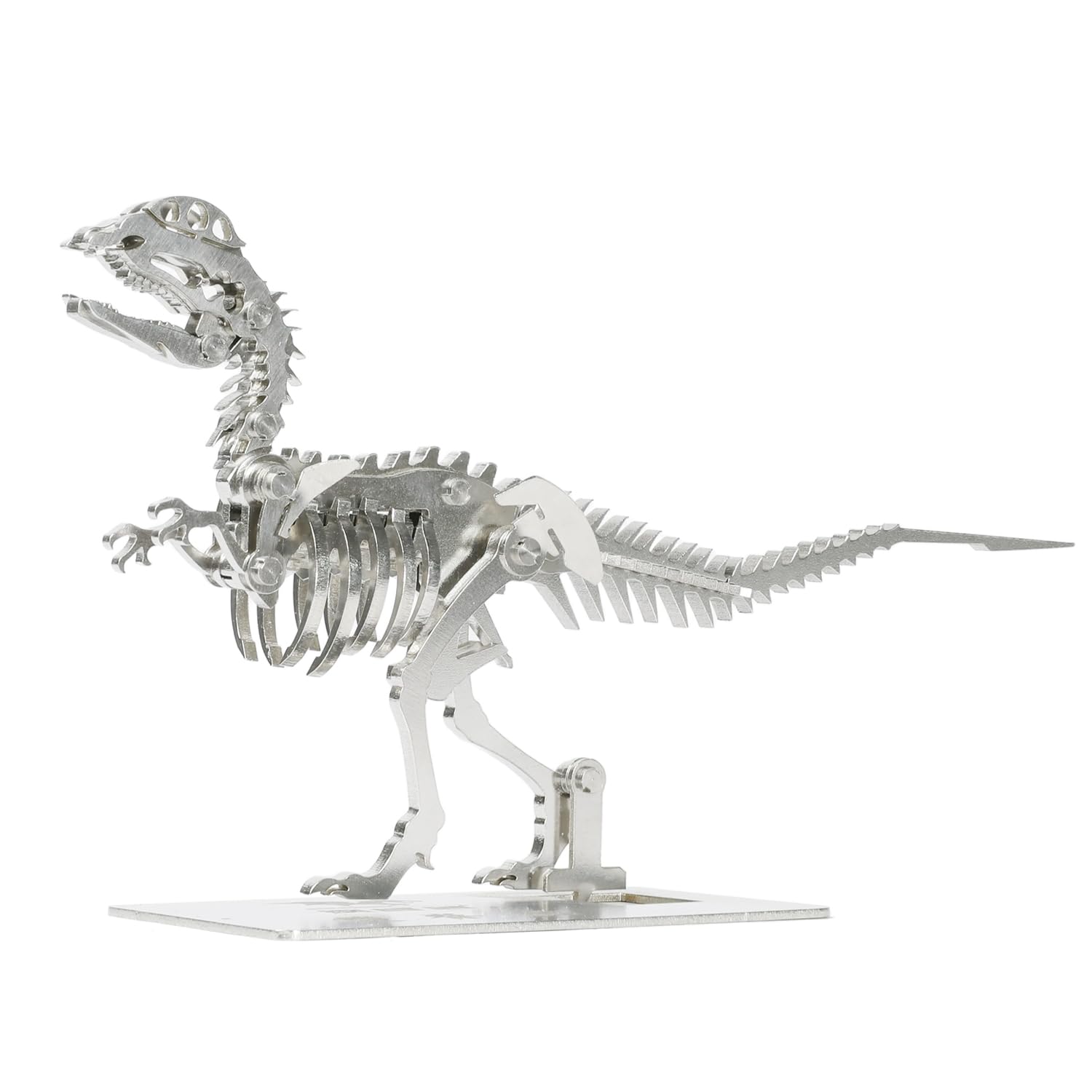 Kolotesame Dilophosaurus 3D Metal Puzzle Wolf Model for Adults DIY Dinosuar Skeleton Building Kit