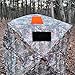 4pcs Blaze Orange Safety Panels, Waterproof Hunting Panels with Storage Bag and 16 Magnet Buttons Portable Easy to Use Blind Cover for Ground Hunting Blind Tents