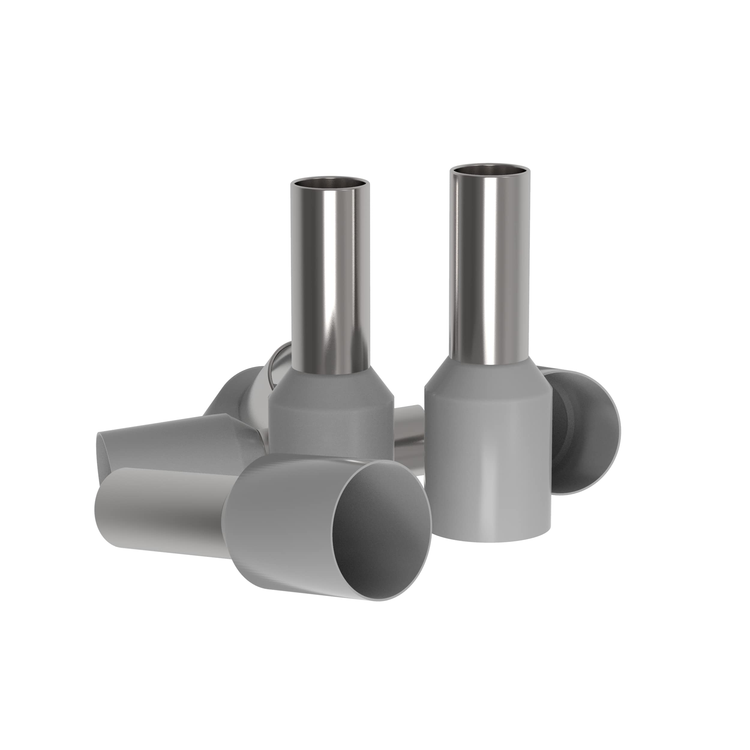 AUPROTEC Puntalini isolati 0,34-50 mm² Terminali a Bussola: 1000 pezzi, 4.0 mm² Grigio