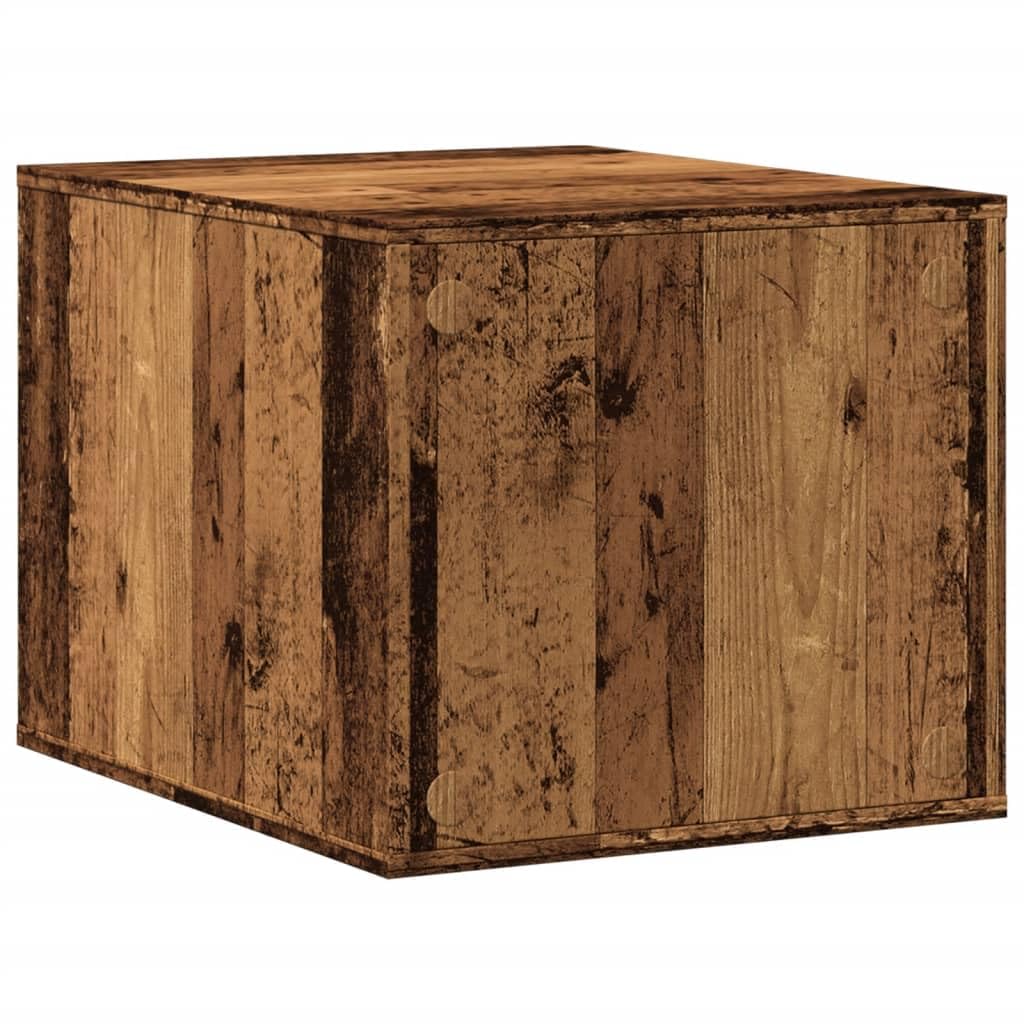 Katzenkloschrank Altholz-Optik 47x59x42 cm Holzwerkstoff | Stilvolles Katzenhaus für das Wohnzimmer: Versteckt die Katzentoilette dezent und dient als Beistelltisch.