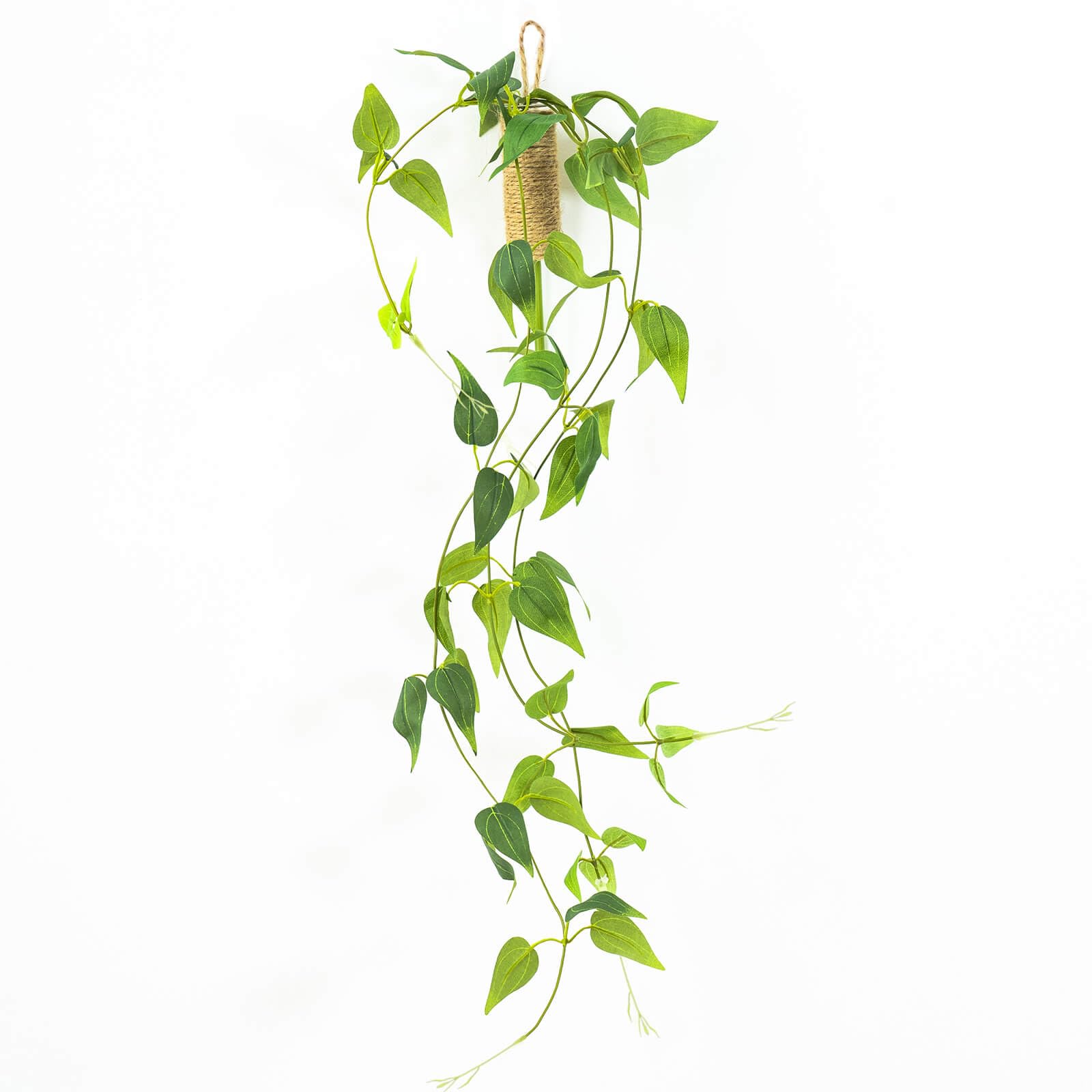 WillingYou フェイクグリーン 吊り下げ 花瓶付け 壁掛け人工植物 人工観葉植物一輪挿し 全長70㎝